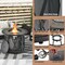 Outdoor 32 Inch Fire Pit Table 30,000 BTU with Fire Glasses and PVC Cover